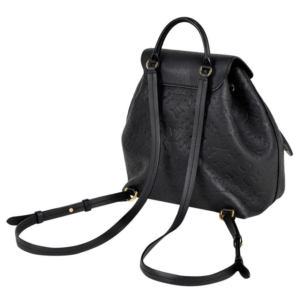 Louis Vuitton Montsouris PM Daypack Backpack Rucksack Monogram Black - Picture 5 of 7